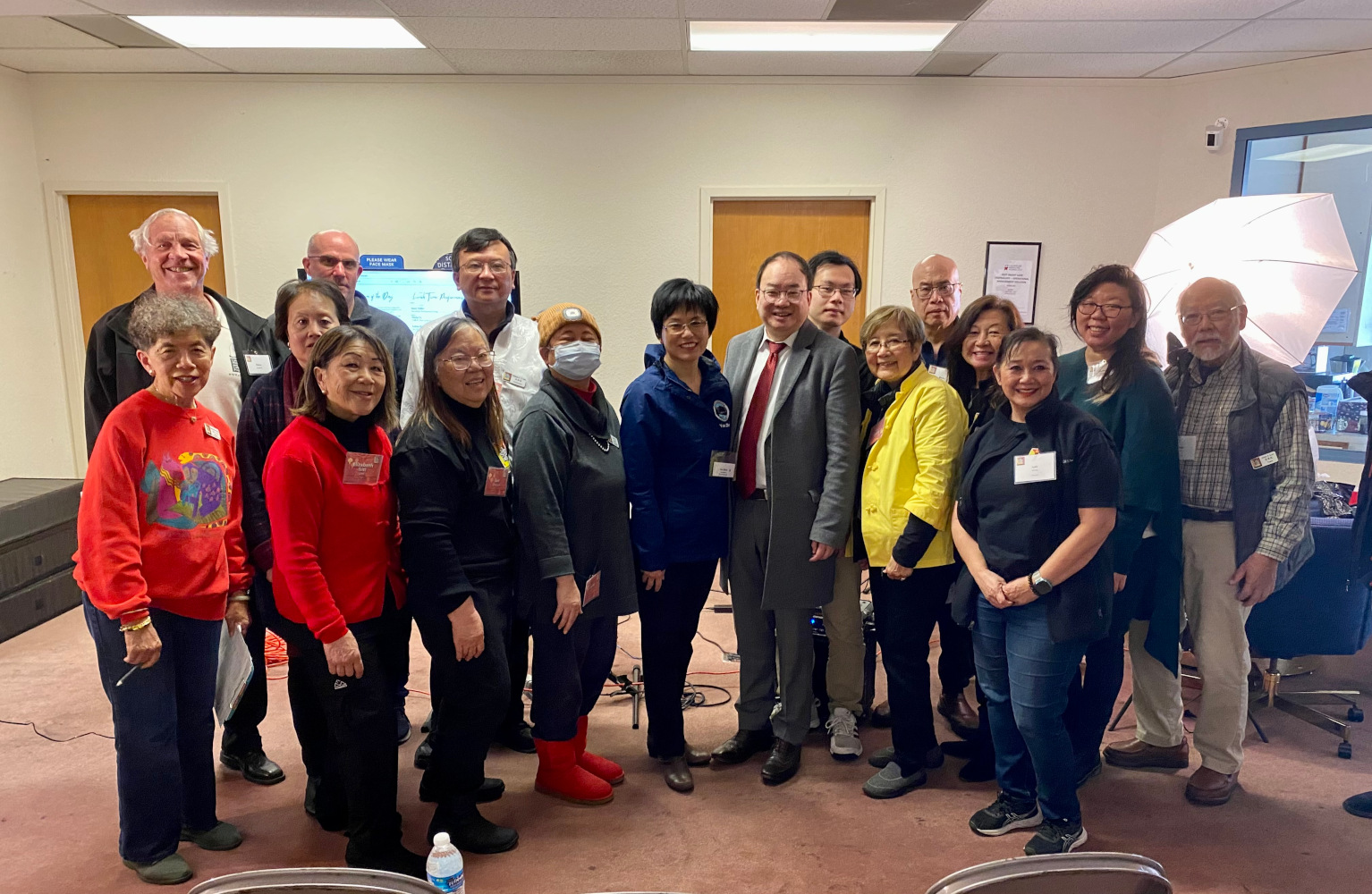 CHCP Board and Advisory Board Members with Saratoga Vice Mayor Yan Zhao