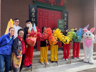 Hoong the Dragon, "Year of the Rabbit" Mascot, and Friends